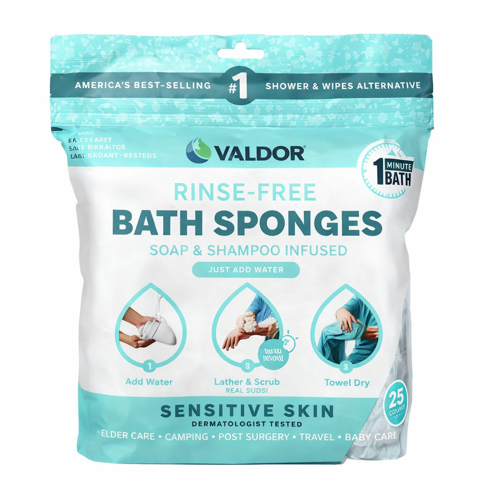 VALDOR Disposable Bathing Wipes
