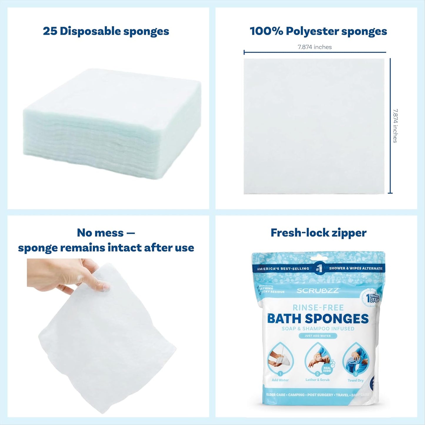 VALDOR Disposable Bathing Wipes