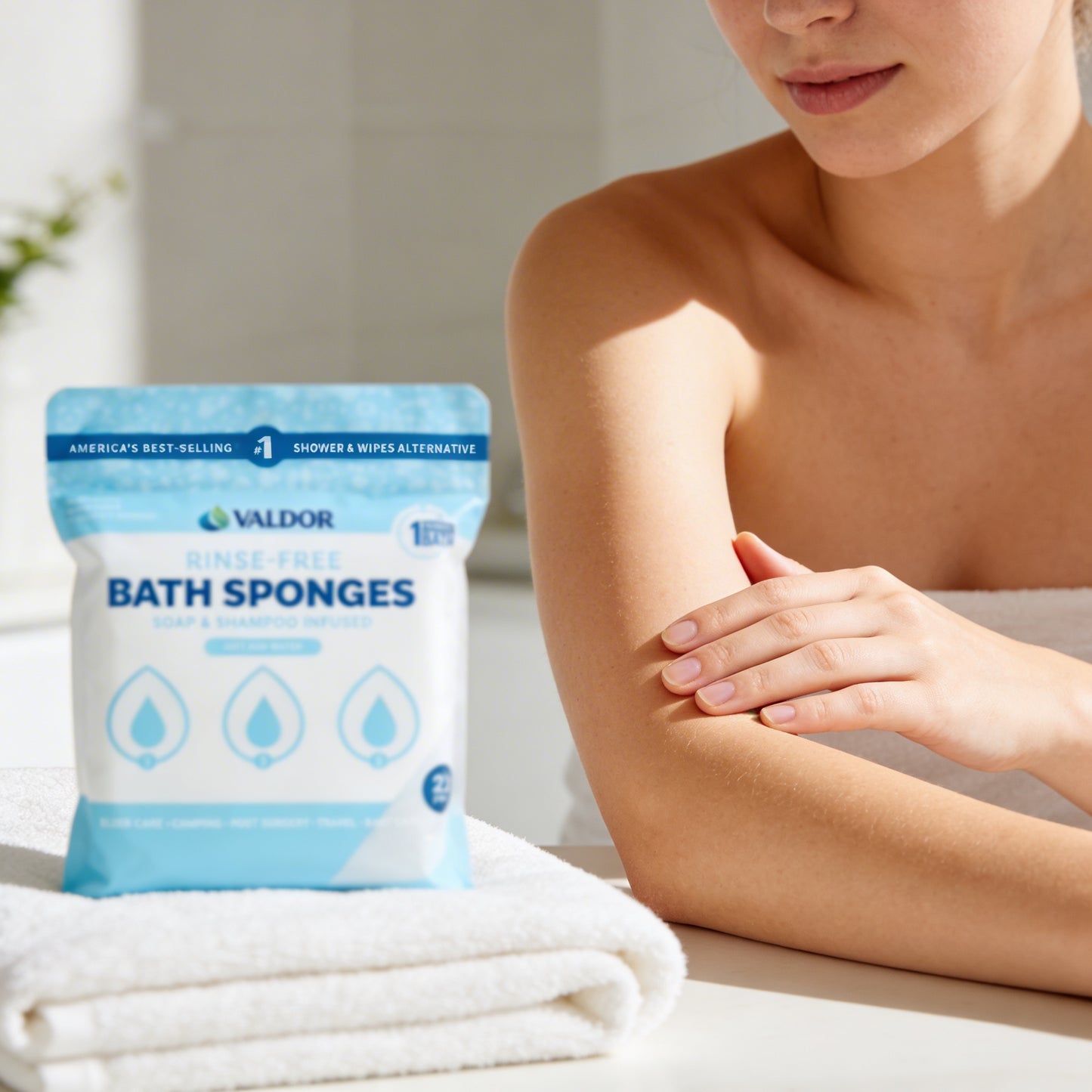 VALDOR Disposable Bathing Wipes